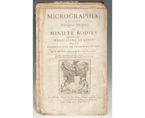 Science - Hooke ([Robert], Fellow of the Royal Society), Micrographia: or some Physiological Descriptions of Minute Bodies Ma