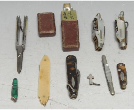 Machirology - an early 20th century multi-tool pocket knife, by Ford &amp; Medley, Sheffield, of small proportions, with 3.5c