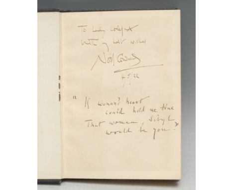 Sir Noël Coward (1899 ? 1973) - Autographed Presentation Copy to Lady Colefax, Coward (Noel) & Macnaughtan (Lorna, illustrato