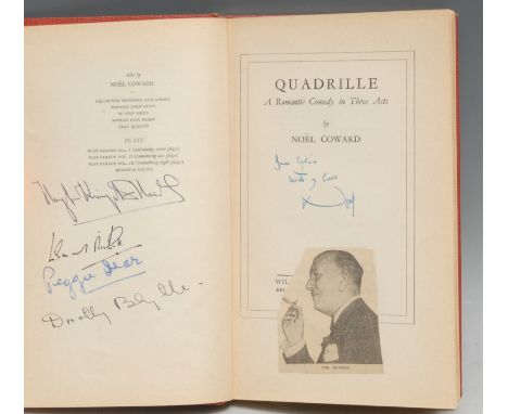 Sir Noël Coward (1899 ? 1973) - Sylvia Coleridge's Autographed Presentation Copy, Coward (Noel), Quadrille: A Romantic Comedy