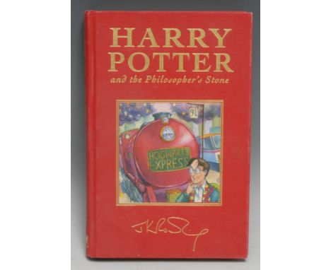 Children's Book - Rowling (J.K.), Harry Potter and the Philosopher's Stone, first deluxe edition, fifth impression: sequentia