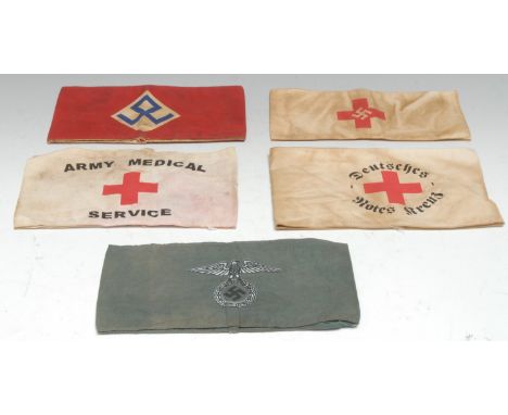 Militaria - World War Two, Vichy France, Rassemblement National Populaire (R.N.P.), a French collaborationist party armband, 