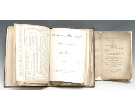 Politics, Finance, and Society - Liverpool Free Public Library sammelband of seven 19th/early 20th century pamphlets: Gaskell