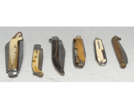 Machirology - a 19th/early 20th century multi-tool pocket knife, by Parkin &amp; Marshall, Sheffield, with 6cm principal blad