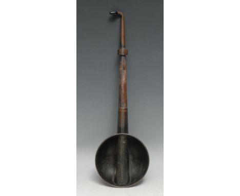 Medical - an early 20th century adjustable ear trumpet, by R.J. Dowling, London, stamped with the War Department broad arrow,