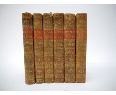 Jean-François Ducis: 'Oeuvres de J.F. Ducis', Paris, Chez Nepveu, 1818, 6 volumes, engraved portrait frontis + 11 engraved pl