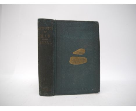 Charles Lyell. 'The Geological Evidences of the Antiquity of Man. With Remarks on Theories of the Origin of  Species by Varia