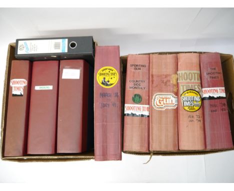 Eight thick folio clothbound scrap albums and a ring bound folder compiled by, and containing large volume of mounted article