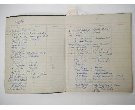 A Visitors' Book containing approx. 2000 autographs 1956-1967, many of politicians, diplomats, civil service, foreign office,