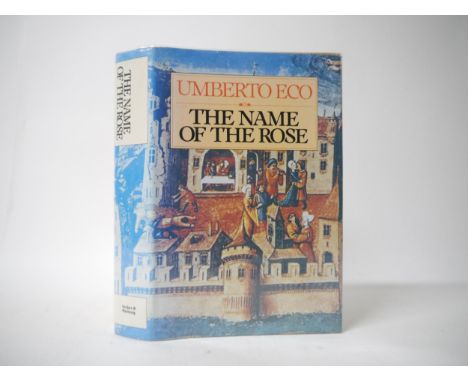 Umberto Eco: 'The Name of the Rose', London, Secker &amp; Warburg, 1983, 1st edition, half title inner joint reinforced, orig