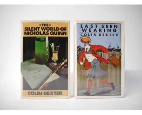 Colin Dexter, 2 Inspector Morse detective fiction novels, both first editions, both published London, Macmillan, both origina