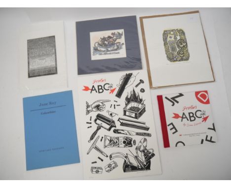 Various signed limited edition prints, including Diana Dagadita: 'Printer's ABC', London, Design For Today, 2019, 1st edition