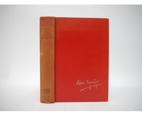 Sir Alfred Munnings: 'The Finish', London, Museum Press Limited, 1952, 1st edition, signed &amp; inscribed by Munnings in blu