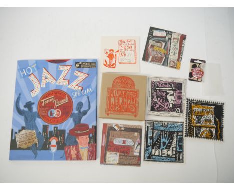 Johnny Hannah, 2 titles: 'Hot Jazz Special', London, Walker Books Ltd, 2005, 1st edition, signed, colour illustrated leaves t