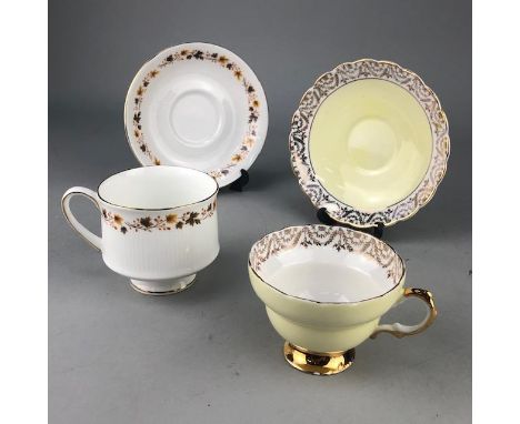 COLCLOUGH TEA SERVICE, with floral decoration, along with Royal Kent, Balfour and other tea ware