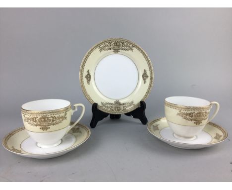NORITAKE GILT PART TEA SERVICE, along with a Salisbury tea service