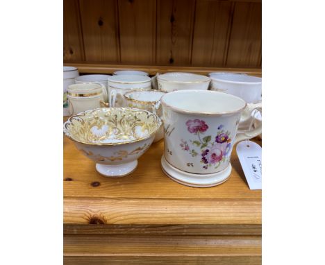 LOT OF 19TH CENTURY AND LATER CERAMIC CUPS, of various patterns and sizes