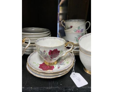 SUSIE COOPER PART TEA SERVICE, along with another two part tea services