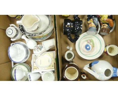 A Mixed Collection Of Wedgwood And Royal Doulton To Include Royal Doulton Pansy Jug, Wedgwood Peter Rabbit Dish, Hathaway Ros