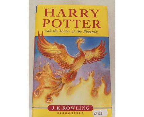 First Edition Harry Potter and the Order of The Phoenix by J. K. Rowling. published by Bloomsbury. Dust jacket and book are i
