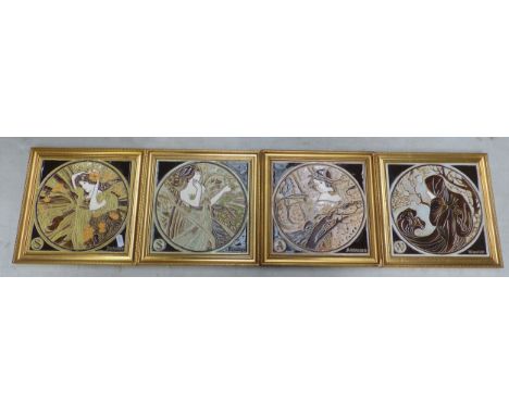 Maw &amp; Co. Four Seasons Framed Wall Tiles (1 Tray)