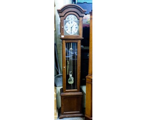 Mahogany Longcase Clock with 3 weights and pedulumH190cm