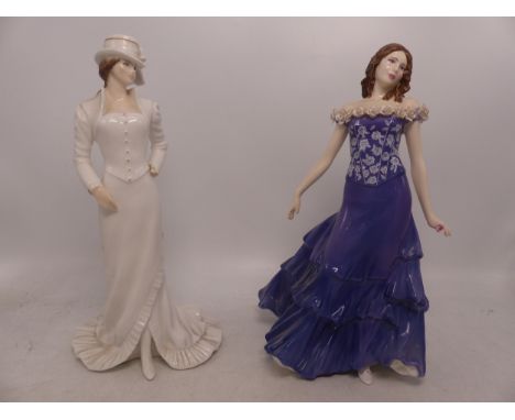 Two Royal Worcester Compton Woodhouse Figures Esme with Love and Summertime (2)