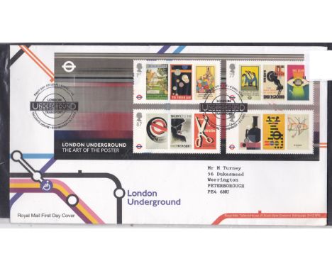 Great Britain 2013 (9/1) - London Underground Art, m/s Royal Mail  FDC