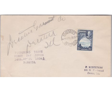 Bermuda 1936 - (14th April) First Day cover 2.1/2d pictorial SG102 to USA
