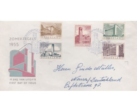 Netherlands - 1955  Cultural and Social Relief Fund set, First Day Covers.
