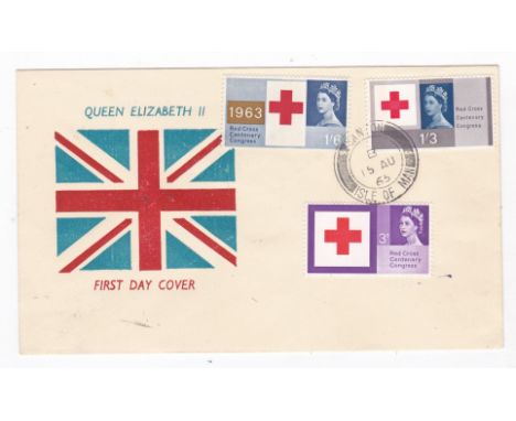 Great Britain 1963 (15 Aug) Red Cross Cent phosphor set unaddressed First Day Cover SG£90