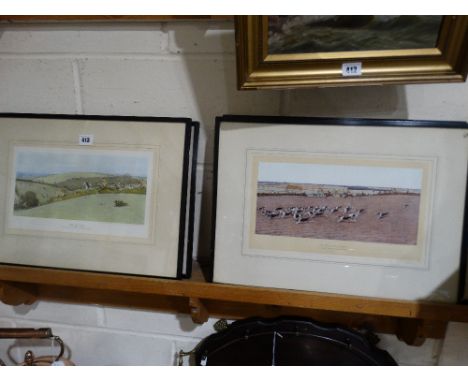     Six Coloured Cecil Aldin Hunting Prints                                         