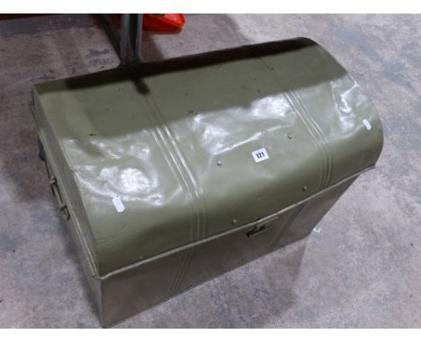     A Vintage Tin Trunk                                                             
