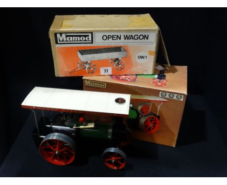     A Mamod Boxed Steam Tractor &amp; Open Wagon                                        