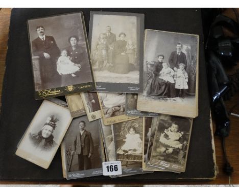     A Bundle Of Victorian Portrait Photographic Cards, Some Of Local Interest       