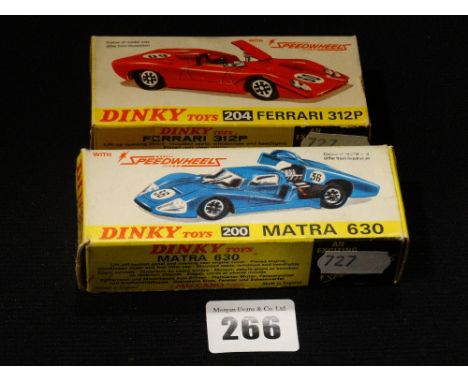     Two Boxed Dinky Toy Super Cars, 204 &amp; 200                                       