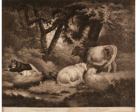 * Domestic Animals. A collection of approximately 29 engravings, 18th &amp; 19th century, mezzotints and engravings of dogs, 