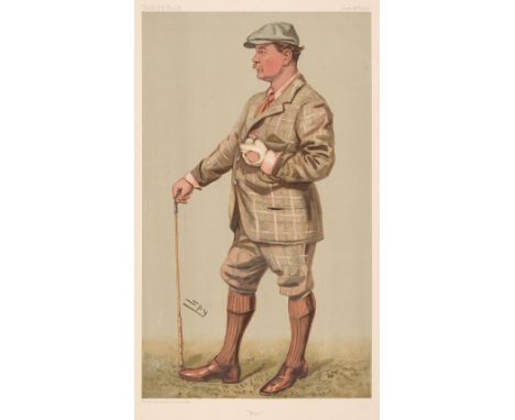 * Vanity Fair. A Collection of 26 Sporting caricatures, late 19th &amp; early 20th century, colour lithographs of jockeys, go
