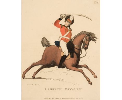 Rowlandson (Thomas). Loyal Volunteers of London &amp; Environs, Infantry &amp; Cavalry, in their Respective Uniforms. Represe
