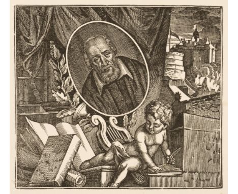 * Attributed to Thomas Bewick (1753-1828). Composite Still Life, original wood engraved boxwood printing block of a still lif