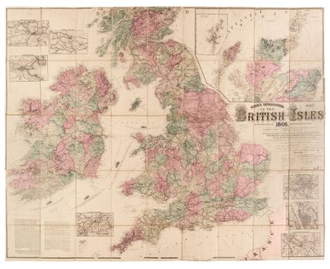 British Isles. Lloyd (James T.), Lloyd's Topographical Map of the British Isles and the Several Forts and Lighthouses along t