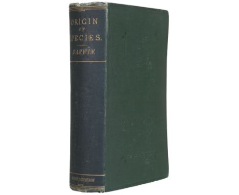 Darwin (Charles). On the Origin of Species by Means of Natural Selection…, Fifth Edition, with Additions and Corrections, (Te