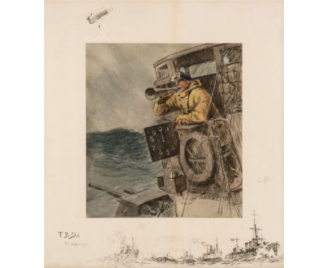 * Payne (Charles Johnson, 'Snaffles'). T.B.D's, The Beef Convoy, circa 1917, colour lithograph, signed by the artist in penci