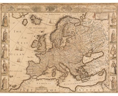 Europe. Speed (John), Europ and the cheife Cities contayned therein described with the habits of most Kingdoms now in use, Th