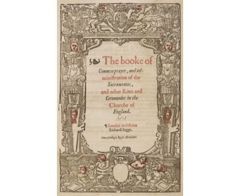Book of Common Prayer. The Booke of Common Prayer, and Administration of the Sacramentes, and other Rites and Ceremonies in t