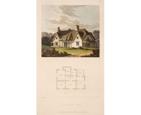 Papworth (John Buonarotti). Rural Residences, Consisting of a series of designs for Cottages, decorated Cottages, Small Villa