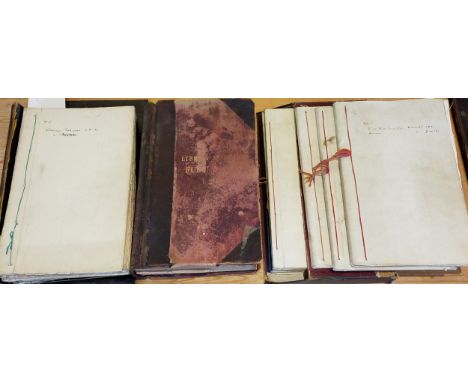 Fulbeck Hall Library Catalogue. A revised inventory of the 1903 catalogue in 5 numbered ledgers, 1928, a total of approx. 200