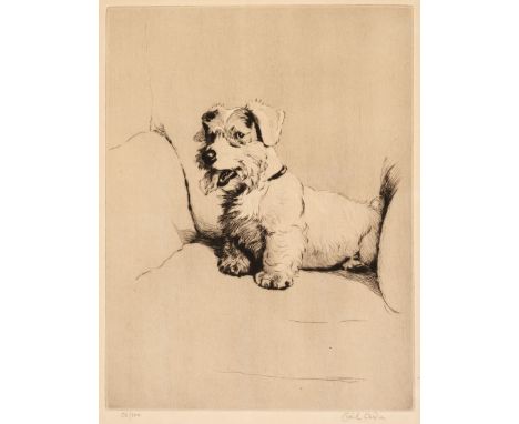 * Aldin (Cecil Charles Windsor, 1870-1935). Ready for Mischief, uncoloured etching, signed by the artist to lower right, penc