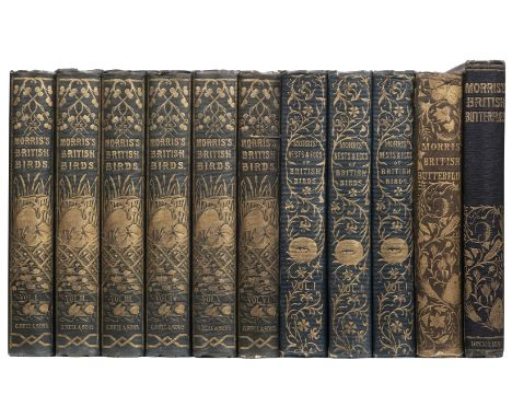 Morris (F. O.). A History of British Birds, 6 volumes, 2nd edition, London: Bell and Daldy, 1870, 365 hand-coloured plates, o