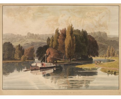 Havell (Robert). A Series of Picturesque Views of the River Thames from the Drawings of Wm. Havell. Dedicated to the Commissi